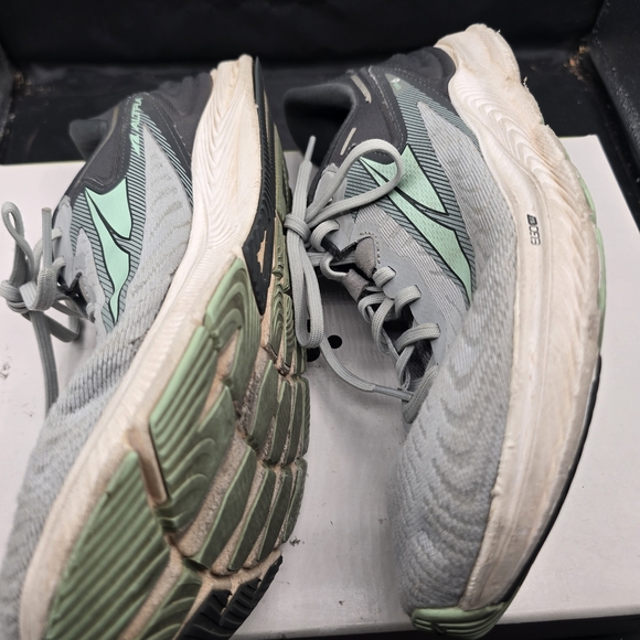 Altra Gray and‎ Black Running Shoes with Mint Accent main image 6